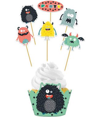 Cup-cake Decoratieset Monster Bash