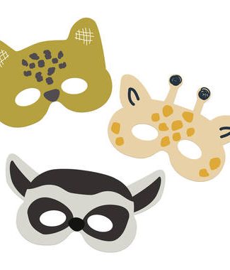 Maskers Zoo Party - 6stk