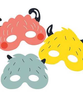 Maskers Monster Bash - 6stk