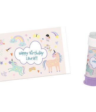 Stickers Bellenblaas Unicorns&Rainbows - 6stk