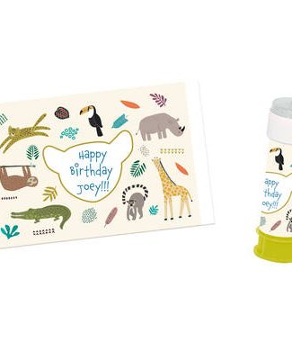 Stickers Bellenblaas Zoo Party - 6stk