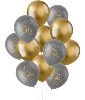 Ballonnen Golden Dawn - 12stk