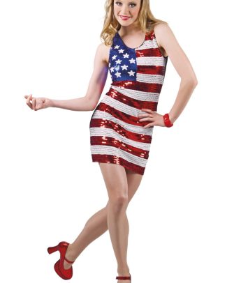 USA Party Jurk Dames Maat M