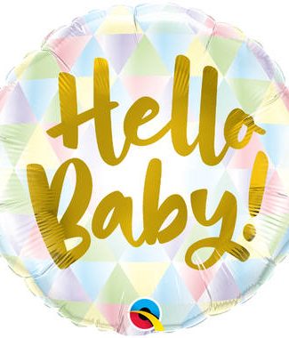 Folieballon Hello Baby - 45cm