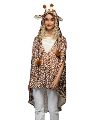 Pluche Poncho Giraffe