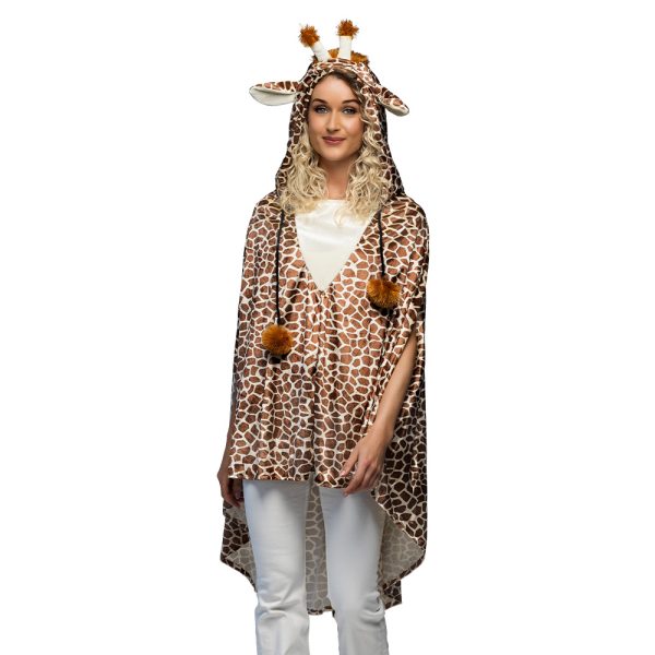 Pluche Poncho Giraffe