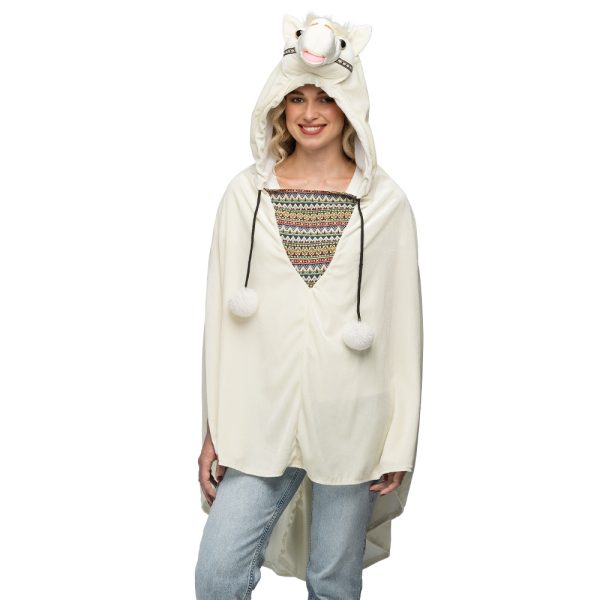 Pluche Poncho Lama