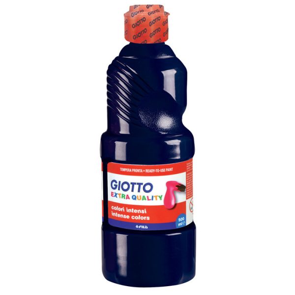 Hobby verf - zwart - tube - 250 ml - glitterverf -