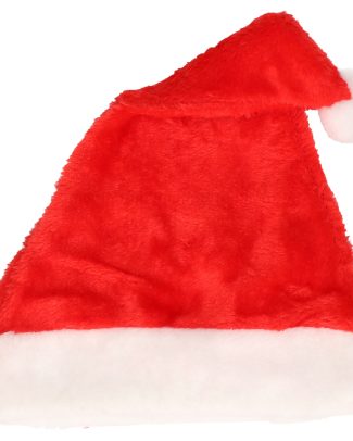 Kerstmuts - rood - 52 cm - kinderen - polyester pluche - verkleed accessoires