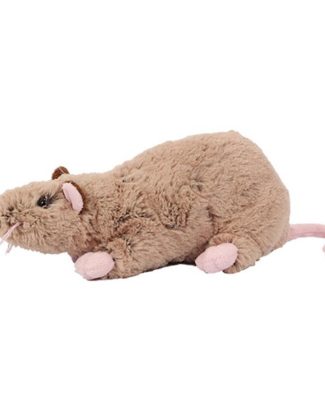 Pluche rat knuffel - bruin - 22 cm - ratten - Dieren - Speelgoed
