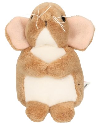 Knuffeldier Muis - zachte pluche stof - premium kwaliteit knuffels - bruin - 11 cm