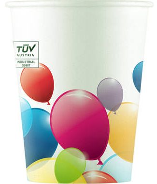Bekertjes Ballonnen Composteerbaar - 8stk