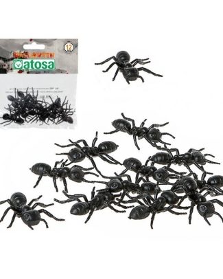 Horror decoratie mieren - 12x - plastic - 5 cm - Halloween tafel strooi mieren - dieren