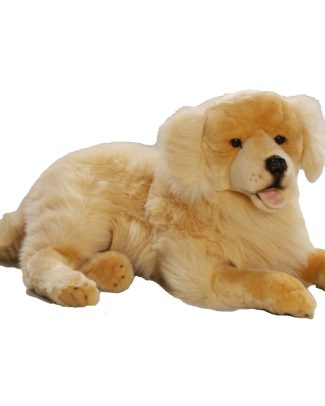 Carl Dick Pluche golden retriever - 60 cm - honden knuffel - liggend - huisdier knuffel
