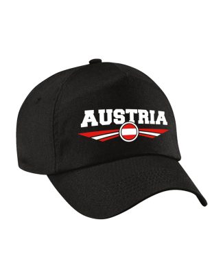 Oostenrijk / Austria landen pet / baseball cap zwart volwassenen