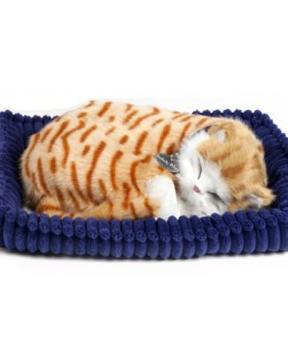 Levensechte rode slapende poes