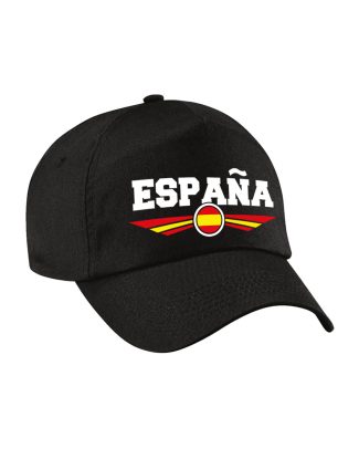 Spanje / Espana landen pet / baseball cap zwart volwassenen