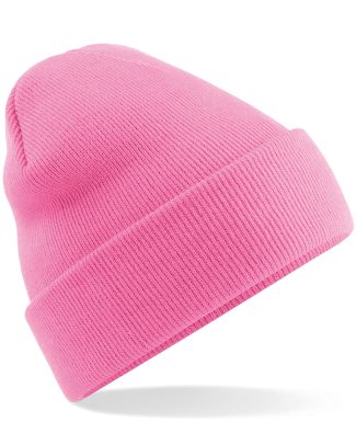 Beechfield basic winter muts/beanie - roze - acryl - volwassenen - Winter Essentials/accessoi