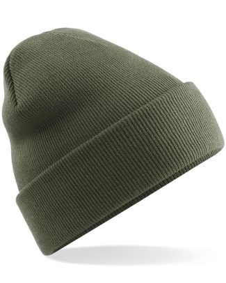 Beechfield basic winter muts/beanie - olijfgroen - acryl - volwassenen - Winter Essentials/accessoi