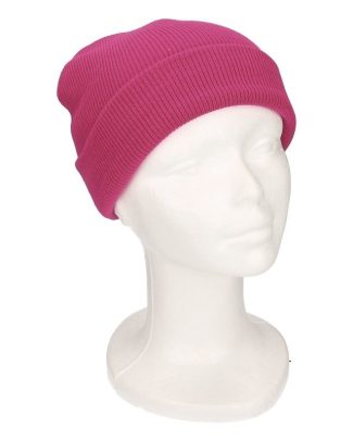 Basic winter muts roze voor meisjes