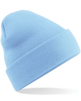 Beechfield basic winter muts/beanie - lichtblauw - acryl - volwassenen - Winter Essentials/accessoi