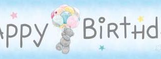 Me to You Happy Birthday Foliebanier - 4,5 meter
