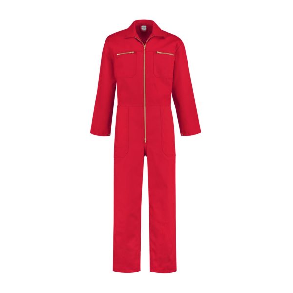 Kinderoverall met Rits - Rood