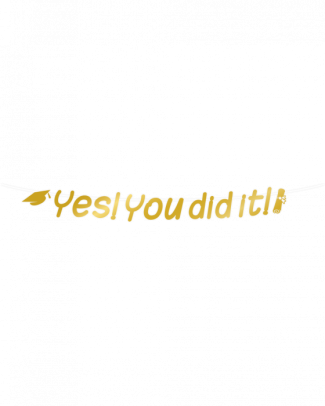 Letterbanner You Did It