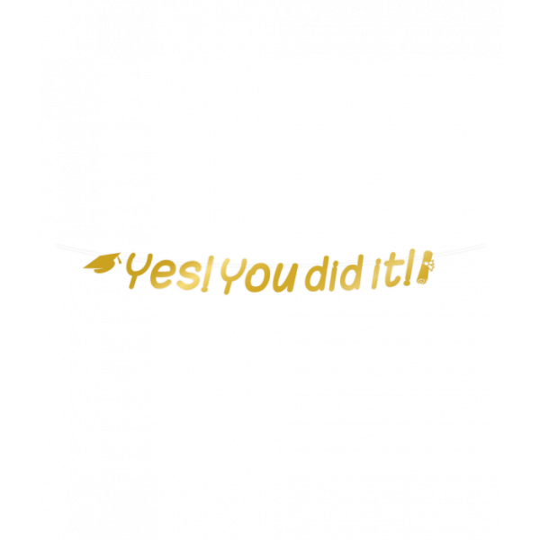 Letterbanner You Did It