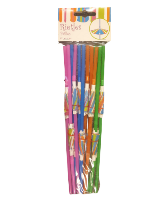 AANBIEDING Rietjes met Paraplu - 12stk