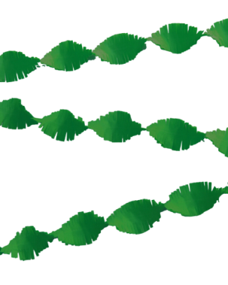 Groene Crepe Papier Slinger - 6mtr