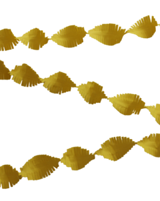 Gele Crepe Papier Slinger - 6mtr