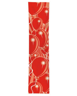 Banier rode ballonnen - 3 meter