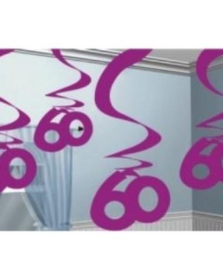 Hangdecoratie Swirls - 60 jaar