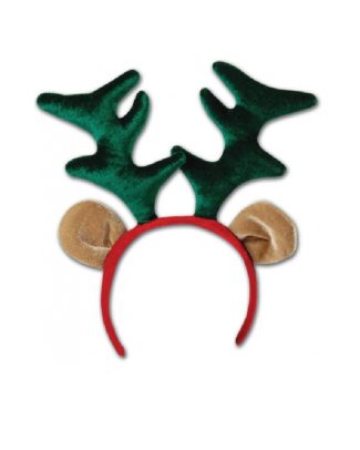Rendier diadeem - met gewei en oren - kerstaccessoires - haarband