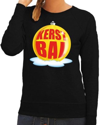 Foute kerst sweater / trui daddy favorite balls bier zwart heren