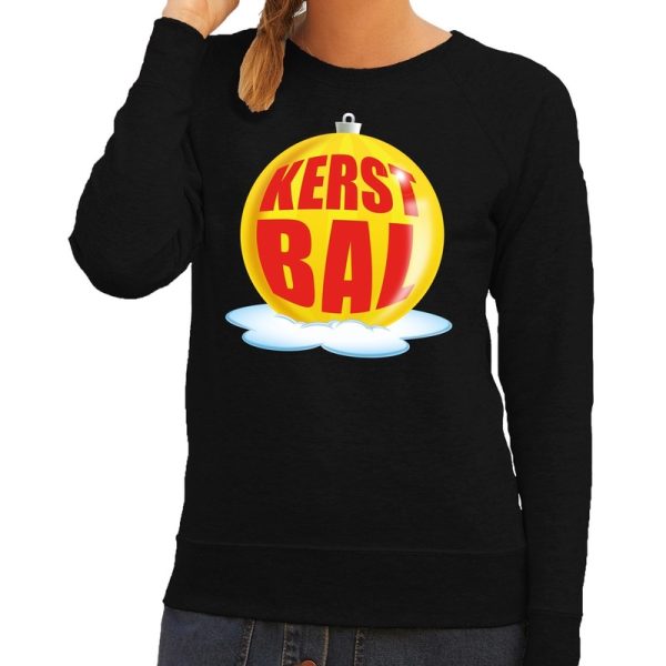 Foute kerst sweater / trui daddy favorite balls bier zwart heren