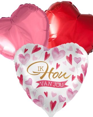 ballontoefje ik hou van jou hartjes