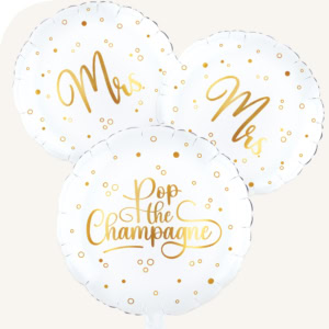 Ballon toefje Mrs and Mrs