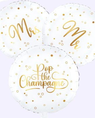 Mrs en Mr Pop the Champagne