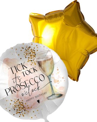 Ballon duo its prosecco o clock