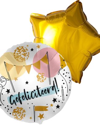 ballon duo gefeliciteerd party