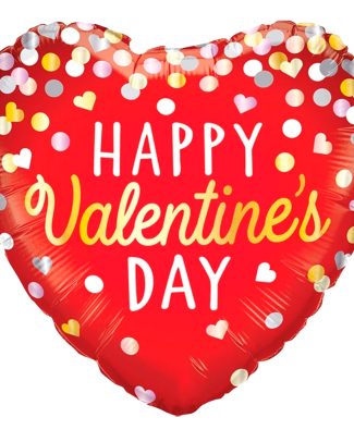 Happy Valentines Day confetti ballon