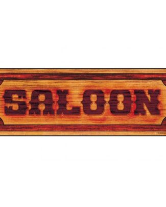 Themafeest Saloon bord - Saloon - man cave - 78 x 26 cm - Western thema