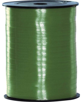 Sierlint of cadeaulint - groen - dun - 500 meter x 0.5 cm - Feestartikelen en versiering