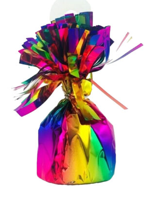 Haza Ballon gewichtjes - regenboog kleuren - 170 gram - gewichtjes voor helium ballontrosjes