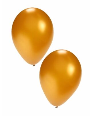 Bellatio Decorations Party ballonnen - goud - 50x stuks - dia 27 cm - feestartikelen/versieringen