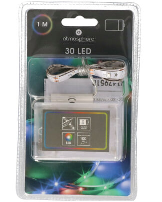 LED Strip multi kleuren - 100 cm - op batterijen - 30 LED