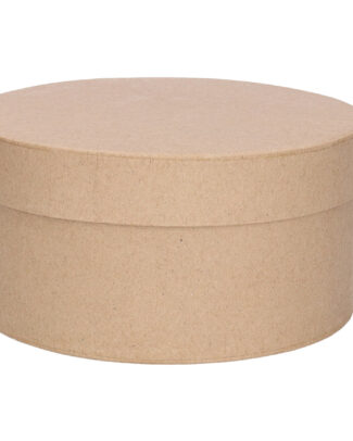 Ronde bruine hobby knutselen doos/dozen van karton - 30 x 15 cm - cadeauverpakking - hoeden box