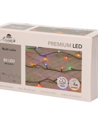 Kerstverlichting - 80 LEDs - timer - 8 m?- voor buiten en binnen